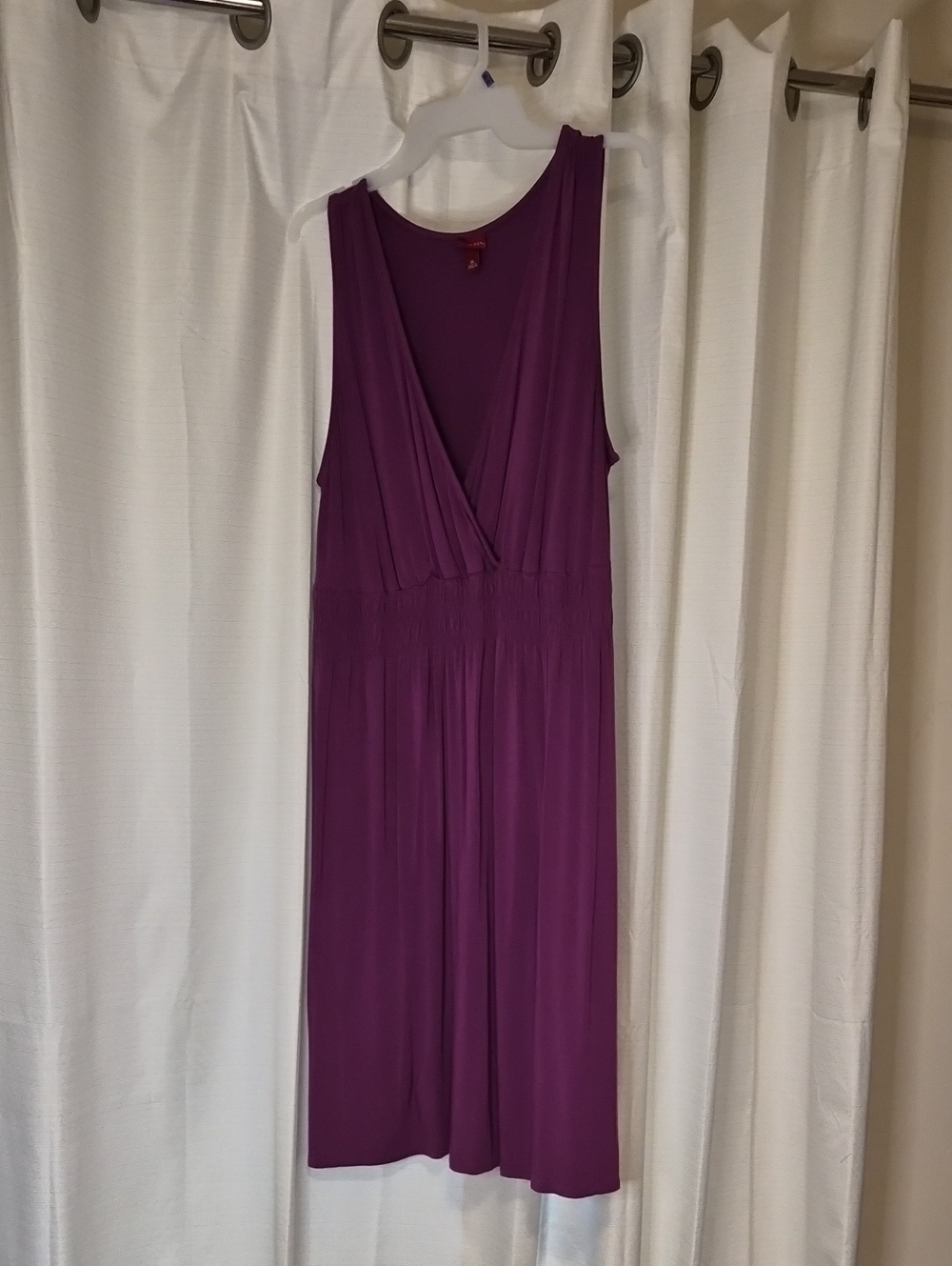 Merona Sleeveless Maroon V-Neck Dress